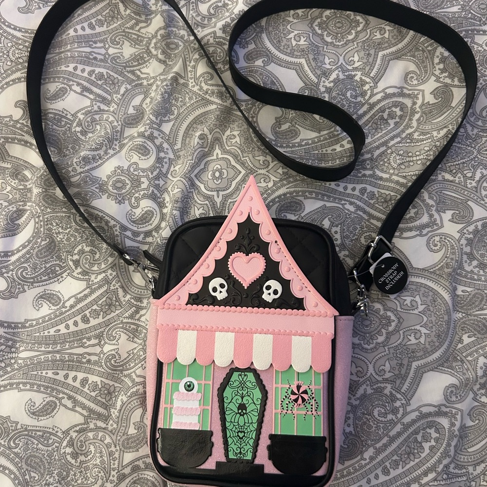 Bath & Body Works Pink and Black Crossbody Bag